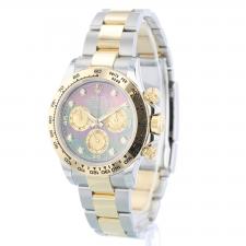 Gents Rolex Daytona 116503 18ct Yellow Gold   Stainless Steel case with Black MOP Diamond Set dial