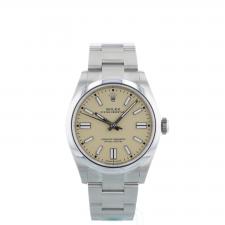 Gents Rolex Oyster Perpetual 41 134300 Stainless Steel case with Beige dial