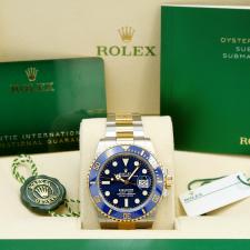 Gents Rolex Submariner Date 126613LB 18ct Yellow Gold Stainless Steel case with Blue dial