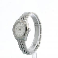 Ladies Rolex DateJust 28 279174 Steel case with Silver and Diamond dial