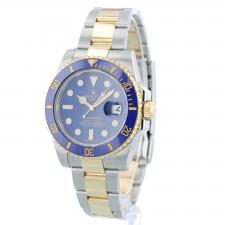 Gents Rolex Submariner Date 116613LB 18ct Yellow Gold Stainless Steel case with Blue dial