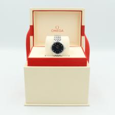 Ladies Omega DeVille 42410276053003 Stainless Steel case with Blue Diamond dial