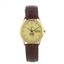 Gents Omega Seamaster Gold Plated Stainless Steel case with Gilt dial