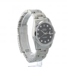 Gents Rolex Datejust 36 16234 Steel case with Black Diamond Set  dial