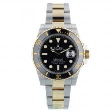 Gents Rolex Submariner Date 116613LN 18ct Yellow Gold Stainless Steel case with Black dial