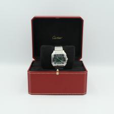 Gents Cartier Santos WSSA0062 Steel case with Green dial