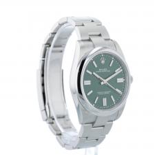 Gents Rolex Oyster Perpetual 41 124300 Steel case with Green dial