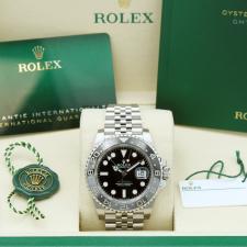 Gents Rolex GMT Master II 126710GRNR Stainless Steel case with Black dial
