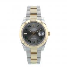 Gents Rolex Datejust 41 126303 18ct Yellow Gold   Stainless Steel case with Wimbledon dial