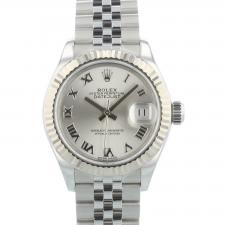 Ladies Rolex DateJust 28 279174 Stainless Steel case with Silver dial