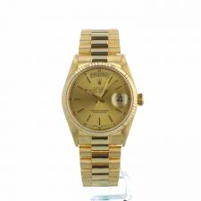 Gents Rolex Day Date 18038 18 CT case with Gilt dial
