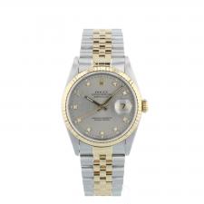 Gents Rolex DateJust 16233 18ct Yellow Gold   Stainless Steel case with Silver Jubilee and Diamond dial