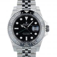 Gents Rolex GMT Master II 126710GRNR Stainless Steel case with Black dial