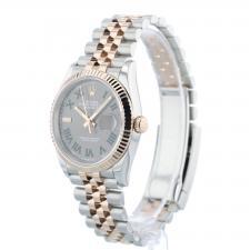 Gents Rolex DateJust 36 126231 18ct Rose Gold Stainless Steel case with Wimbledon dial