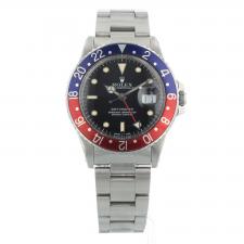 Gents Rolex GMT Master 16750 Steel case with Black dial