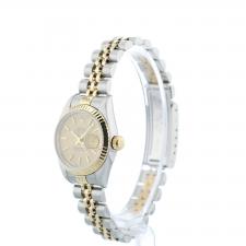 Ladies Rolex Datejust 79173 18ct Yellow Gold   Stainless Steel case with Gilt Tapestry dial