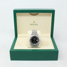 Gents Rolex Datejust 41 126334 Steel case with Black Diamond dial