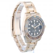 Gents Rolex GMT Master II 126715CHNR 18ct Rose Gold case with Black dial