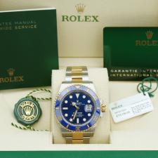 Gents Rolex Submariner Date 126613LB 18ct Yellow Gold   Stainless Steel case with Blue dial