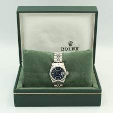Ladies Rolex DateJust 79240 Stainless Steel case with Blue dial