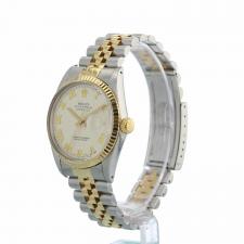 Gents Rolex DateJust 16013 18ct Yellow Gold   Stainless Steel case with Cream pyramid dial