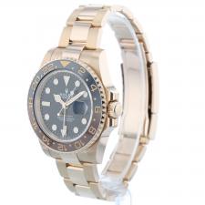 Gents Rolex GMT Master II 126715CHNR 18ct Rose Gold case with Black dial