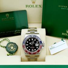 Gents Rolex GMT Master II 126710BLRO Stainless Steel case with Black dial