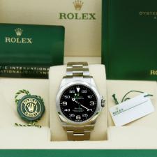 Gents Rolex Air King 126900 Stainless Steel case with Black dial
