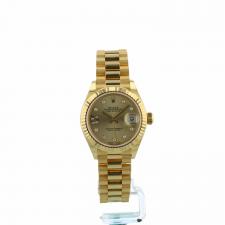 Ladies Rolex DateJust 279178 18 CT case with Gilt   Diamond dial