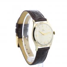 Gents Omega Dress 9 CT case with Silver dial