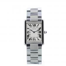 Gents Cartier Tank Solo 3169 Steel case with Silver dial