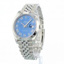 Gents Rolex Datejust 41 126300 Steel case with Blue dial