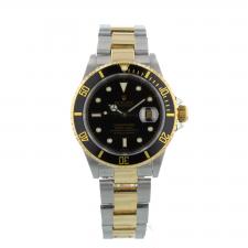 Gents Rolex Submariner Date 16613 18ct Yellow Gold   Stainless Steel case with Black dial