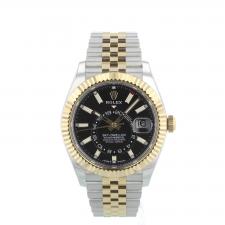 Gents Rolex Sky Dweller 336933 18ct Yellow Gold Stainless Steel case with Black dial