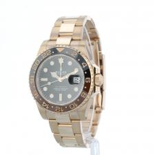 Gents Rolex GMT Master II 126715CHNR 18ct Rose Gold case with Black dial
