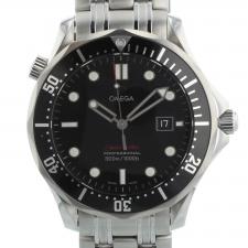 Gents Omega Seamaster 21230416101001 Steel case with Black Wave dial
