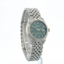 Ladies Rolex DateJust 31 278274 Steel case with Green dial