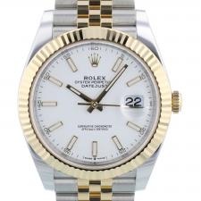 Gents Rolex Datejust 41 126333 18ct Yellow Gold   Stainless Steel case with White dial