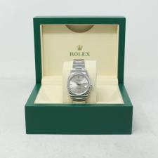 Gents Rolex Oyster Perpetual Date 34 115200 Steel case with Silver dial