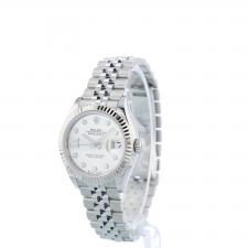 Ladies Rolex DateJust 28 279174 Steel case with Silver and Diamond dial