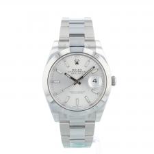 Gents Rolex Datejust 41 126300 Steel case with Silver dial