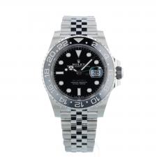 Gents Rolex GMT Master II 126710GRNR Stainless Steel case with Black dial
