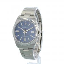 Gents Rolex Oyster Perpetual 41 124300 Steel case with Blue dial