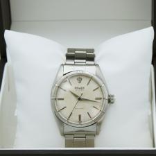 Gents Rolex Oyster . Stainless Steel case with White dial