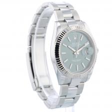 Gents Rolex Datejust 41 126334 Stainless Steel case with Mint Green dial