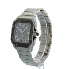 Gents Cartier Santos  WSSA0037 Steel case with Grey dial