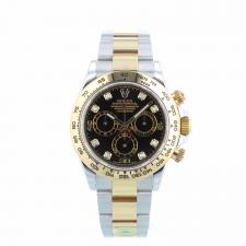 Gents Rolex Daytona 116503 18ct Yellow Gold   Stainless Steel case with Black Diamond dial