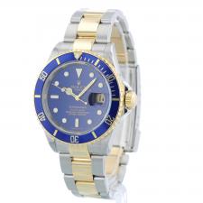 Gents Rolex Submariner Date 16613 18ct Yellow Gold Stainless Steel case with Blue dial
