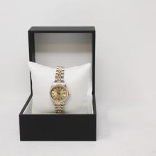 Ladies Rolex Oyster Perpetual Date 6917 18ct Rose Gold   Stainless Steel case with Champagne dial
