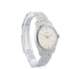 Gents Rolex Oyster . Stainless Steel case with White dial